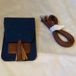 K. Carroll Navy Crossbody Wallet, NWT